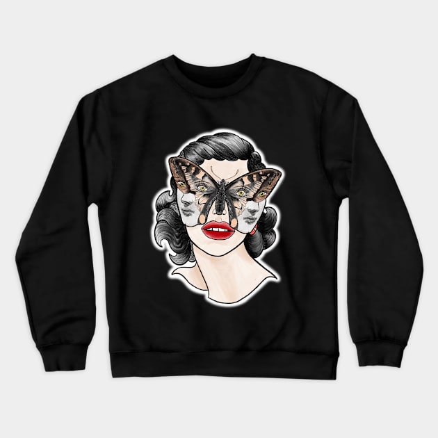 Four Eyes Crewneck Sweatshirt by Bite Back Sticker Co.